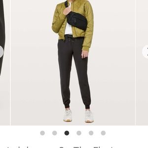 Lululemon On the Fly Joggers Travel Woven Black 6